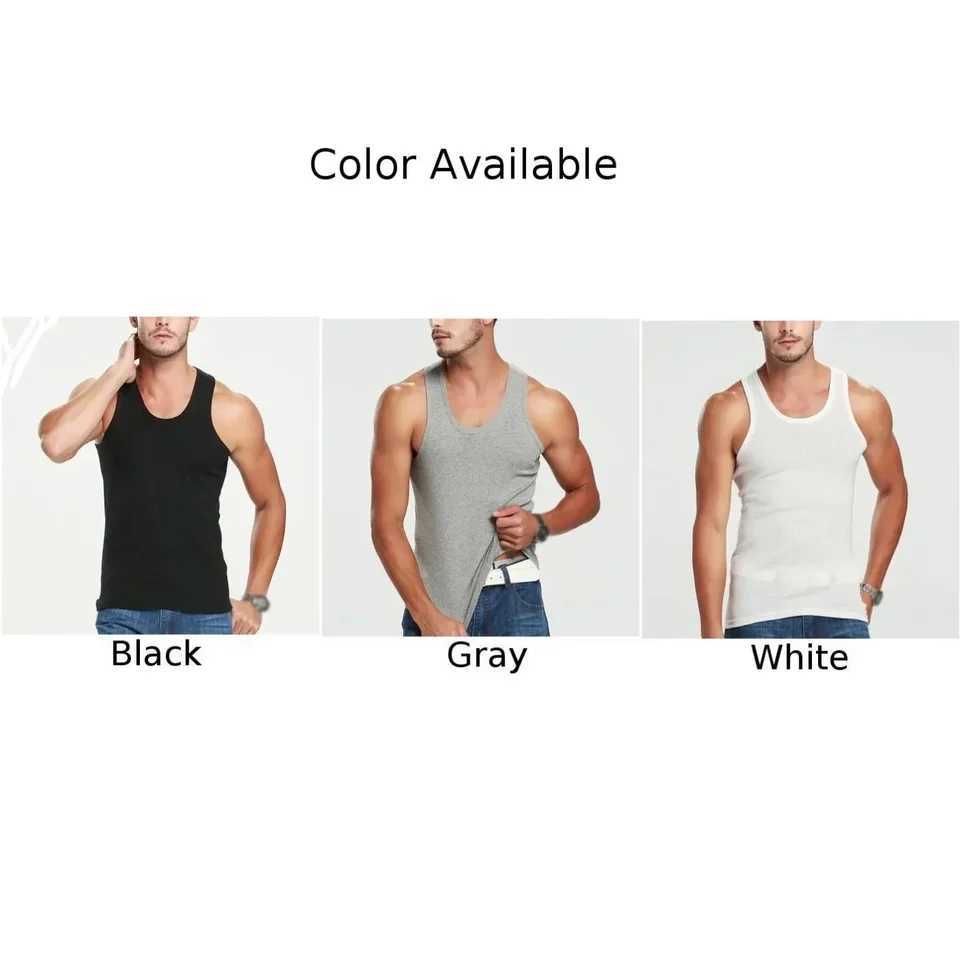 Cotton Mens A-Shirt TankTop Undershirt Mens Ribbed Soft T-Shirt TankTop Undershirt A-Shirt Comfortable FashionT250318
