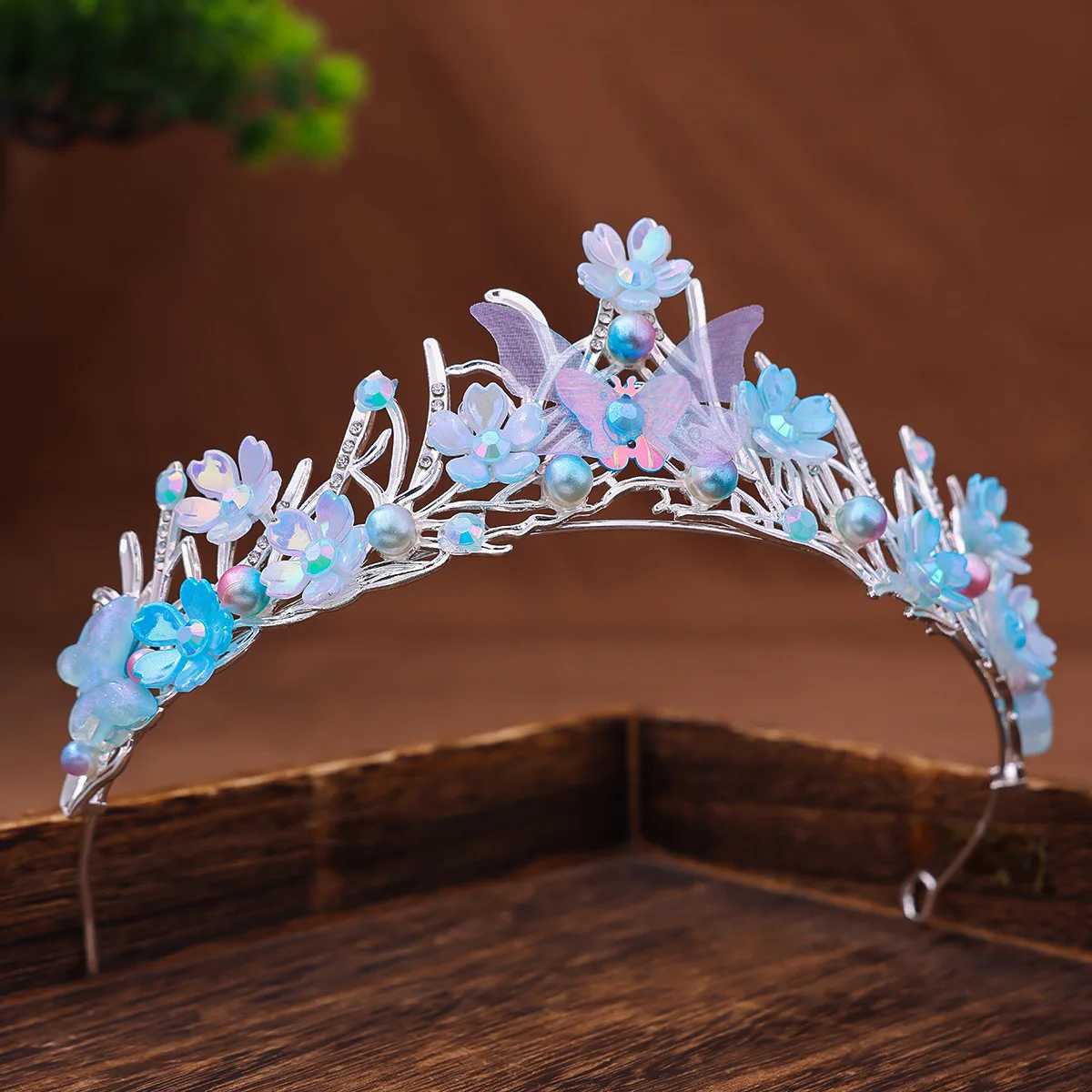 Handmade Mermaid Fish Crown Ocean Style Costume Seashell Starfish Hair Accessories for Wen Girls Princess Birthday Party Tiara X250306