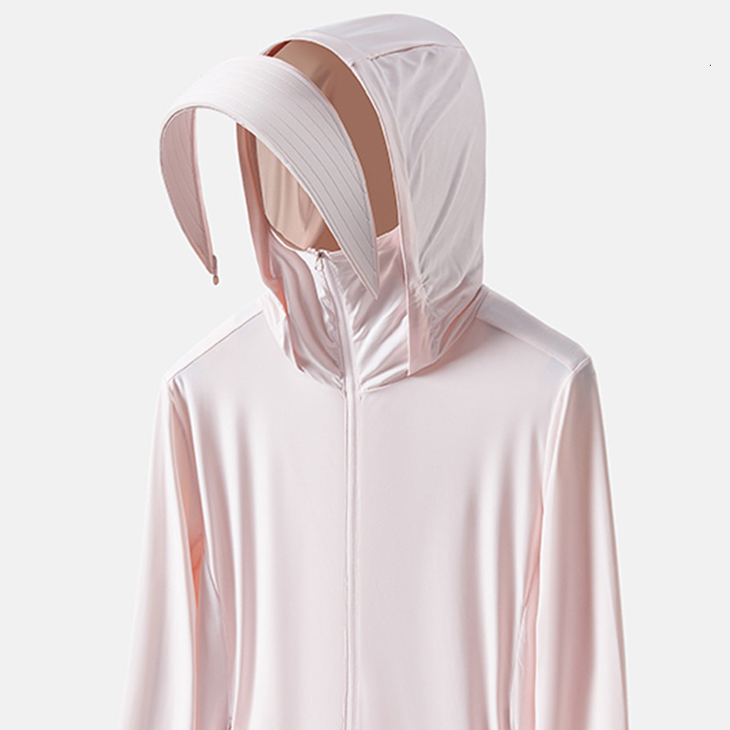 Cloud original gauze ice feeling sun protection for women, breathable and UV resistant, detachable large brim men's skin clothing tracksuit