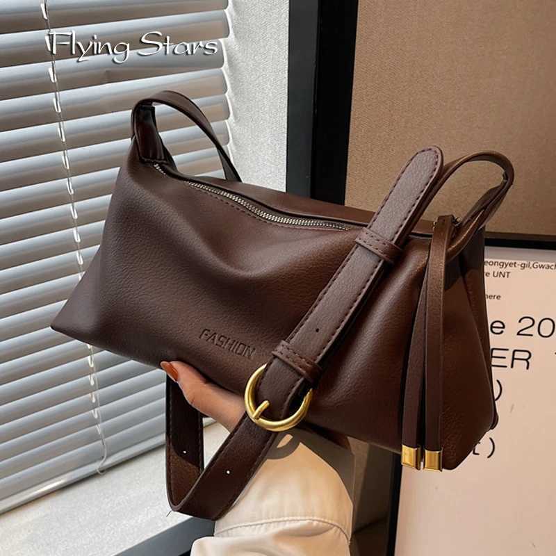 Fiable Wens Shoder Bag Large Capacity Diagal Cross Bag Brand Designer Soft PU Leather Versatile Wens Big Handbag Y250305