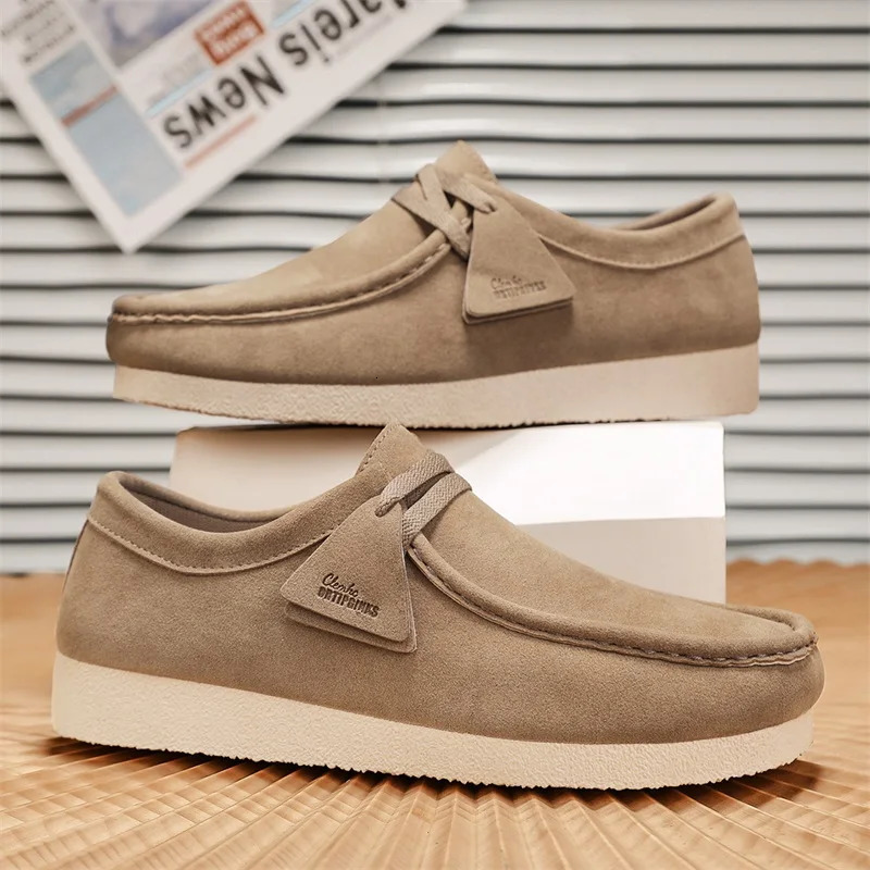Mens trendy foot on fashionable casual shoes outdoor versatile plus size comfortable thick soled mens shoes 250228