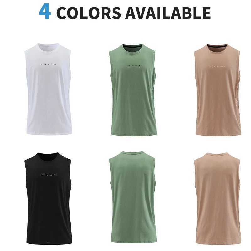 2024 NEW Fitness Sports Tank Tops Men Gyms Workout Sleeveles Shirt Male Summer Loose Undershirt basketball Running men Vest G29T250318