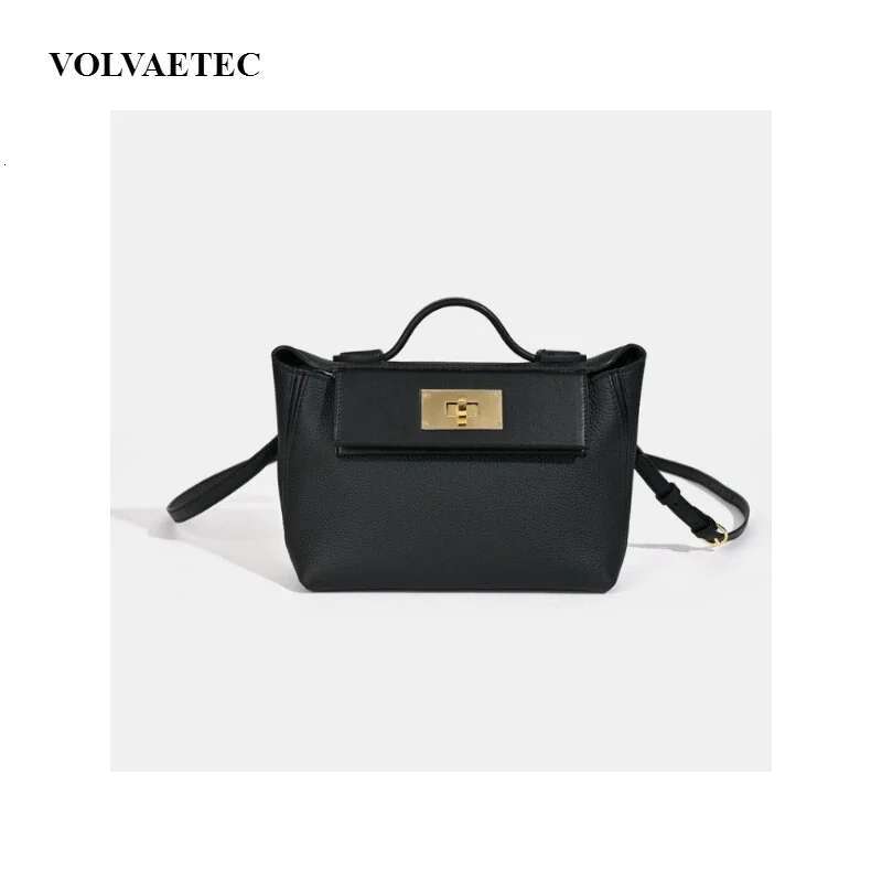 VOAETEC Real Leather Women's High Sense 2025 New Commuter Versatile Dumpg Texture Portable Shoulder Messenger Bag