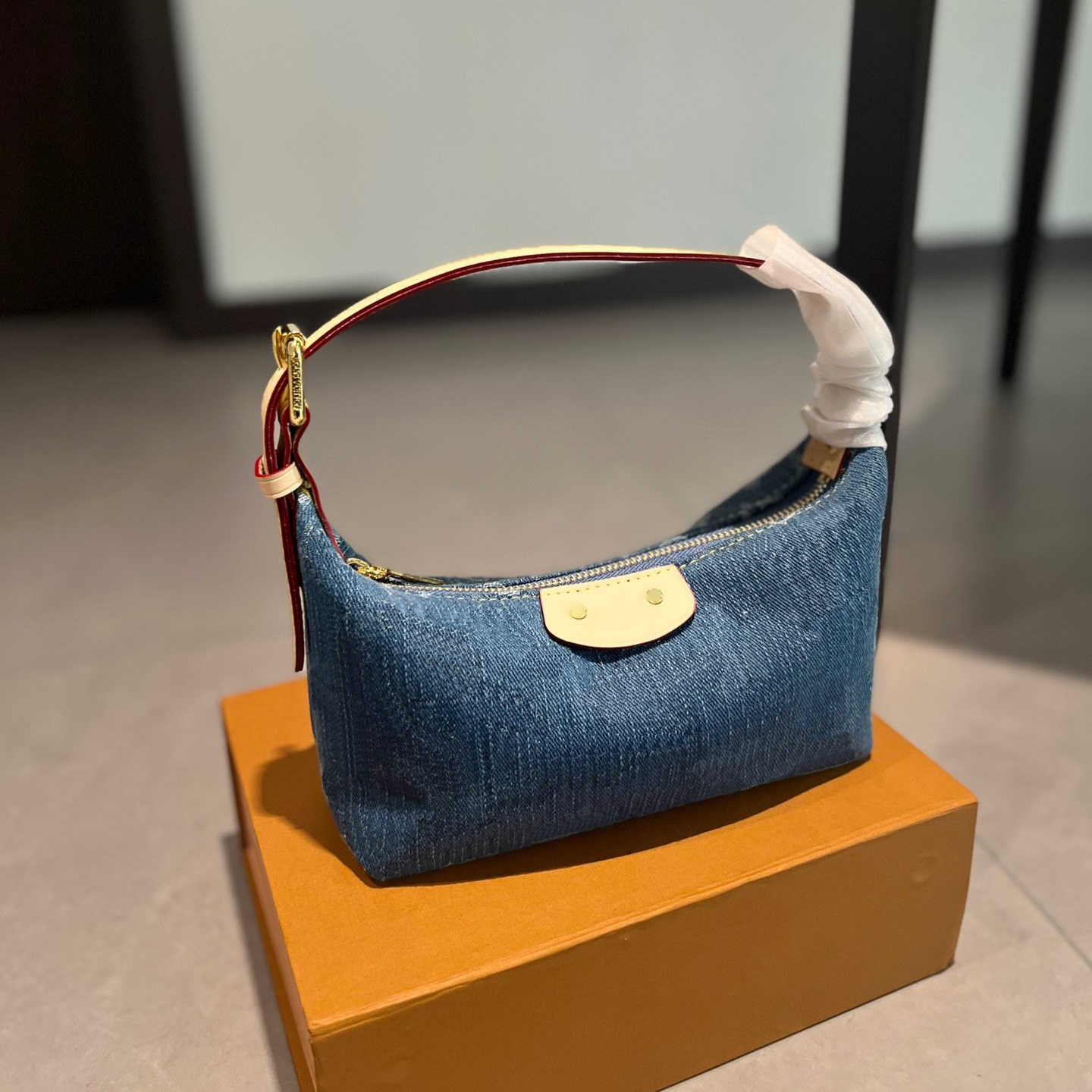 Cosmetic Bags Designer Denim Old Flower Women Green Hobos Underarm Shoulder Bags Totes Handbag Wallet Bag Messenger Purse Card Holder Pouch Outdoor Sacoche Pocket