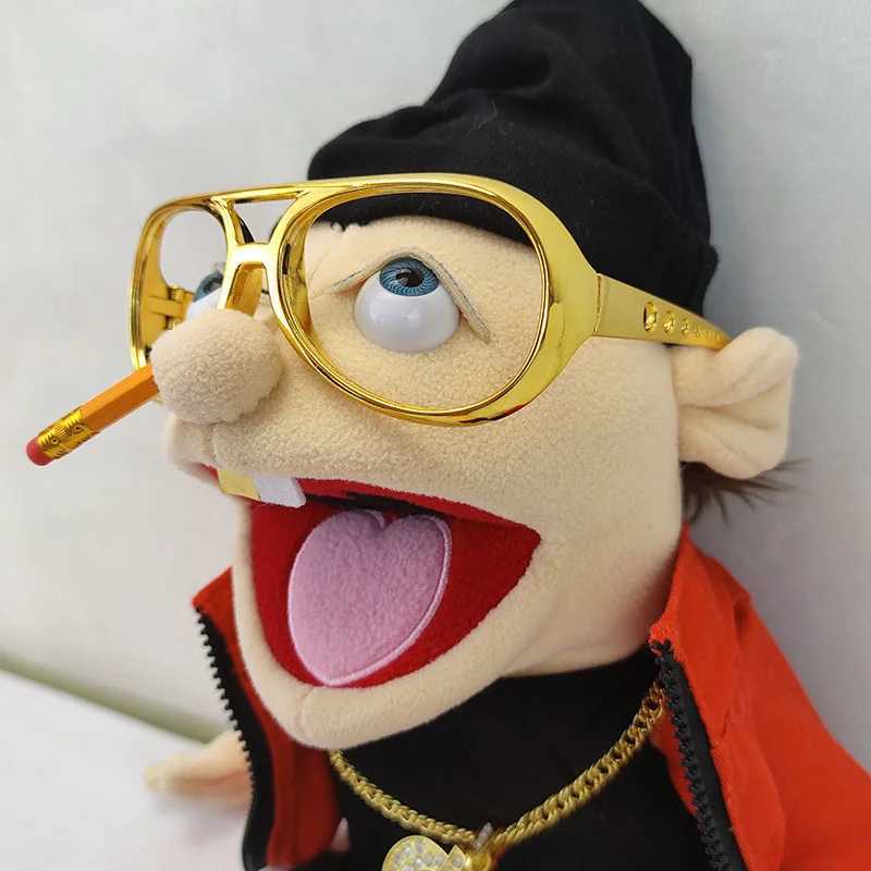 Free shipping Set of 2pcs 3pcs Jeffy Hand Puppet Plush Doll Toy Stuffed Mischievous Funny Finger ppet Singer Rapper Coby Party Birthday Gift