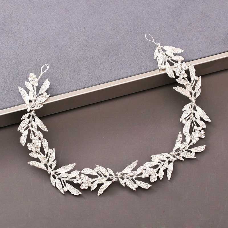 Pearl Crystal Bridal band Hairband Rhinestone Wedding Hair Accessories Jewelry Vine For Wen Bride Tiara band piece X250306