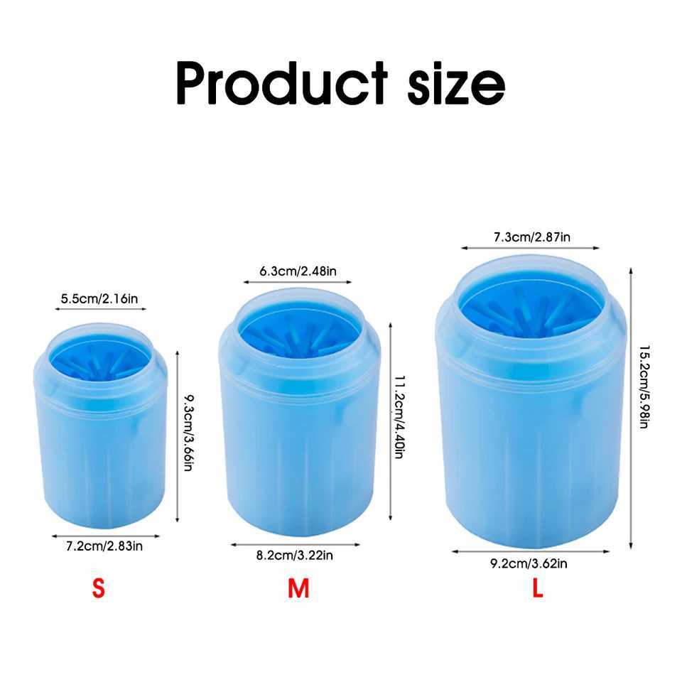 3 Sizes Dog Foot Cleaner Portable Pet Feet Washer Brush Dog Paw Cleaner Cup With Soft Silicone Bristles And Free Towel For Dog M250306