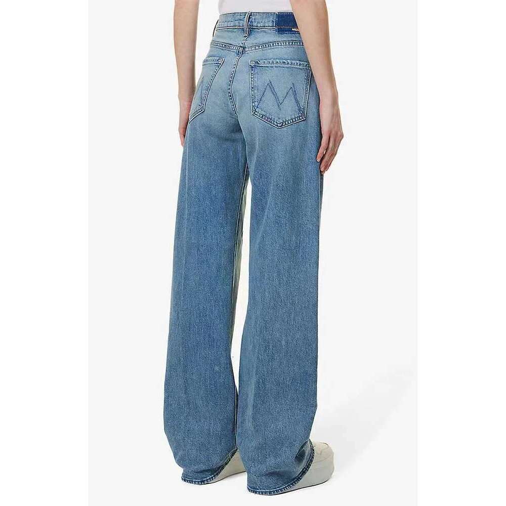 2025 Loose Retro Denim Pants High-Waisted Slightly Flared Jeans Vintage 90S Trousers Korean Clothes