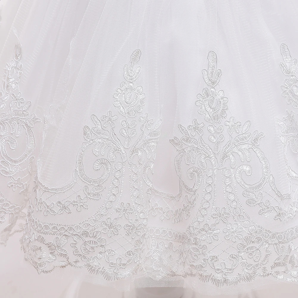 Years Wedding Princess Dress For Girls Kid Vestidos Birthday One Year Dress Party Baptism Bow Clothes Christmas Costume 0-2Y 250305