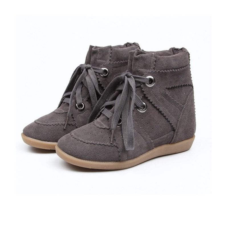 Street campus shock-absorbing high heels, spring and autumn ultra light, high-end, thin styles, with an inner height increase of 5CM for women's 