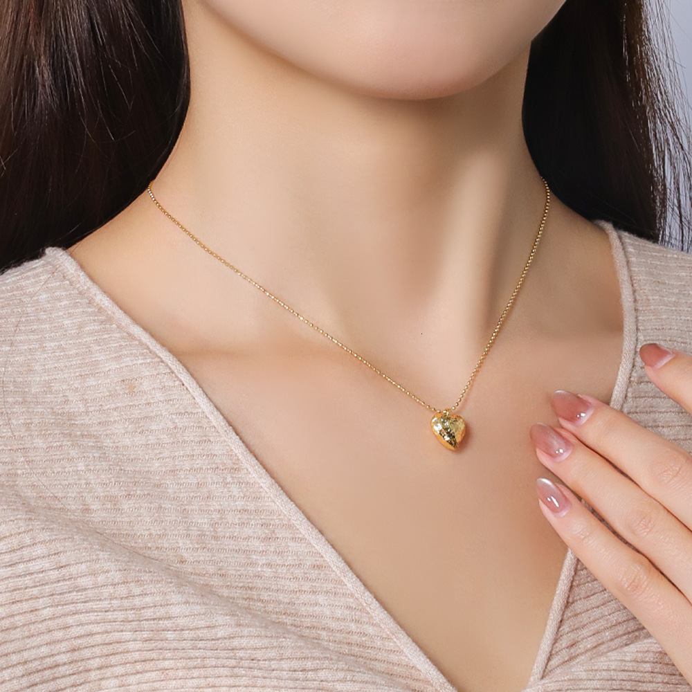 Love Pendant Necklace For Women With A High Sense Of Accessories Korea Instagram Clavicle Chain Jewelry