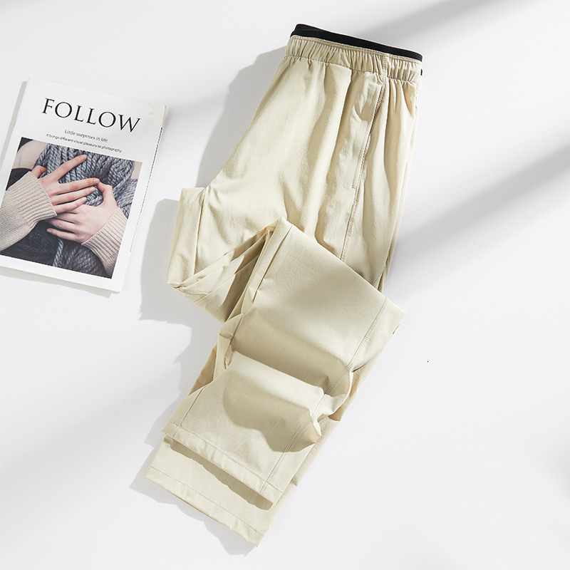 tracksuit Large size quick drying for men, and leisure, outdoor ice silk high elasticity breathable pants, women's straight leg loose sports pant