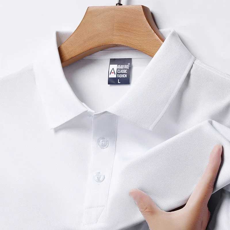 Mens Fashion Solid Short Sleeved Polo Shirt Summer Breathable Comfortable Top X250306