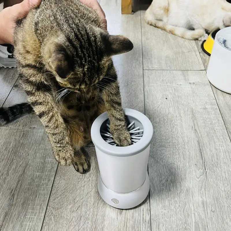 Pet Foot Washer Electrical Pet Paw Cleaner Automatic Pet Foot Cleaning Cup Portable Quick Low Noise Dog Cat Paw Cleaner M250306