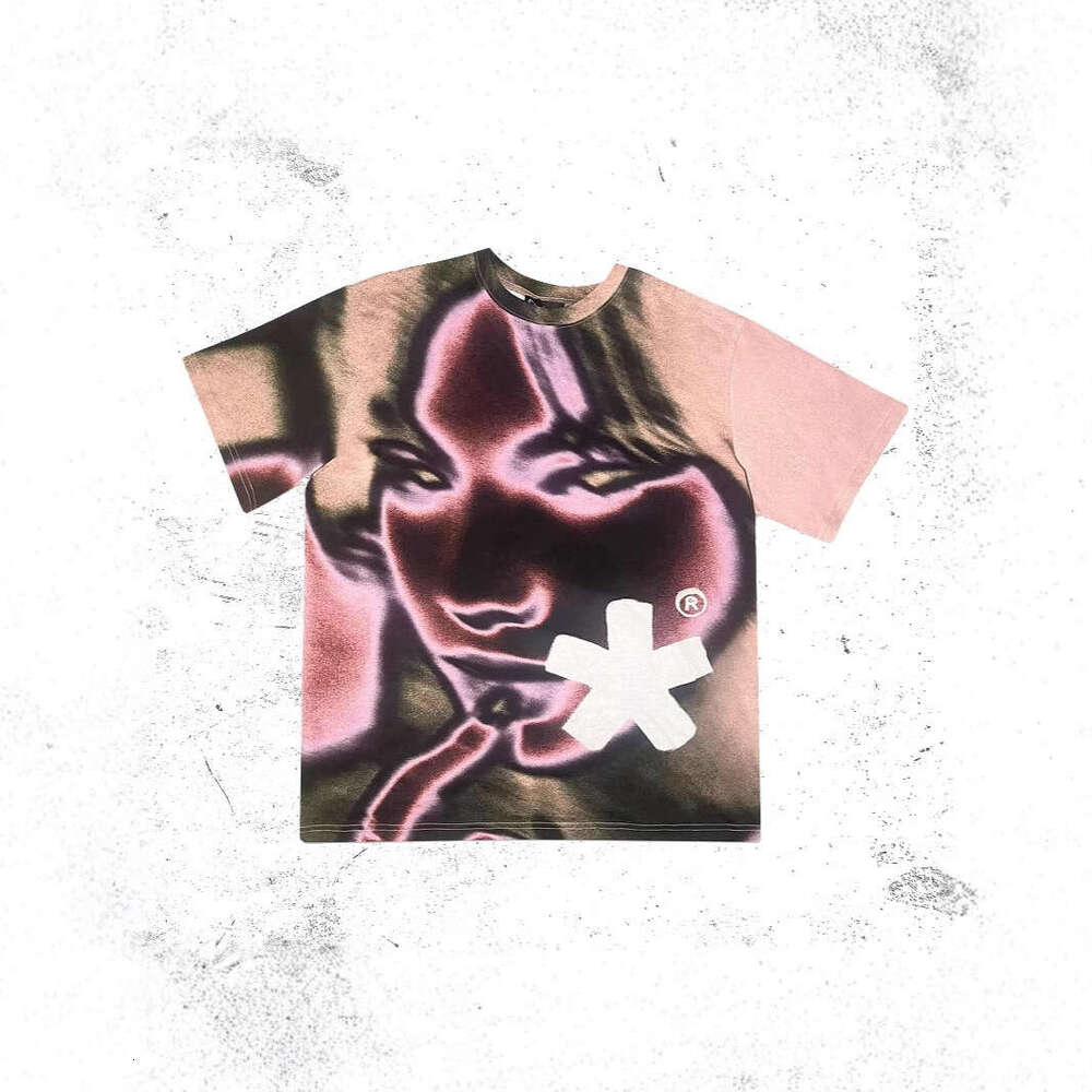 American Summer 2025 High Street Trendy Printed Versatile Short sleeved Men's and Women's Instagram Casual T-shirt
