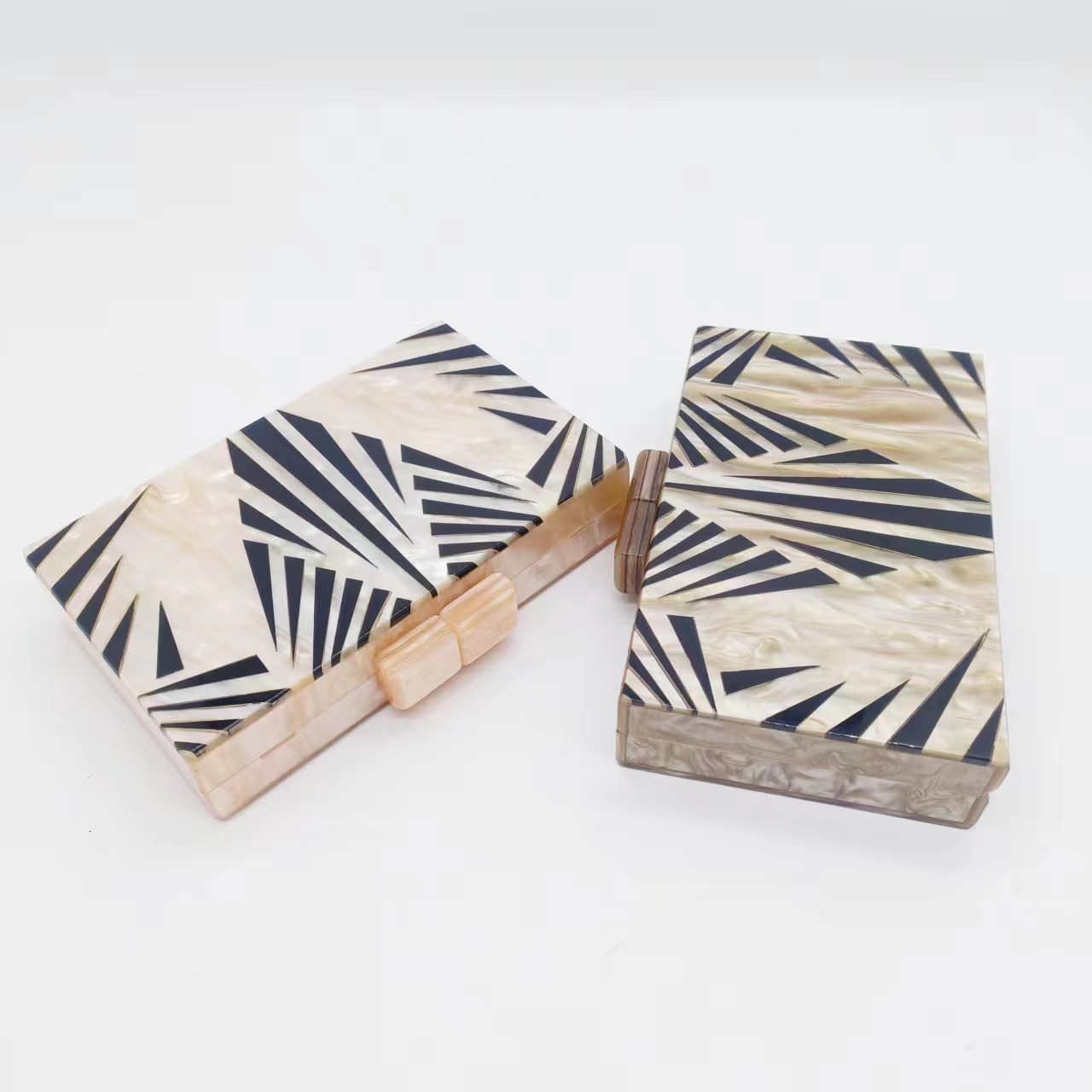 2022 Summer Dinner Zebra Pattern Trendy Single Shoulder Chain Bag For Women Vintage lucite evening bag