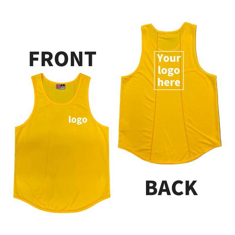 Custom Mens Sports Vest Tights Outdoor Running T-shirt Gym Sleeveless Waistcoat High-elastic Quick dry Fitness Tank Top T001T250318