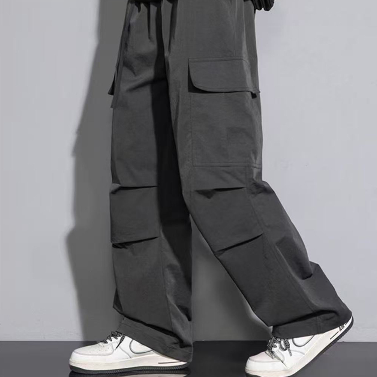 tracksuit Spring Autumn loose American paratrooper wide leg pants for both men and women, quick drying fashion casual versatile