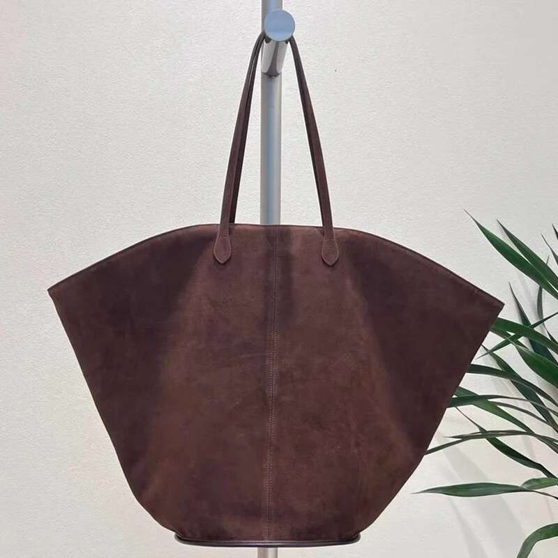 Oversized Capacity Faux Suede Tote Bags For Women Designer Handbags Purses 2025 New In Vintage Shell Type Bucket Shoulder