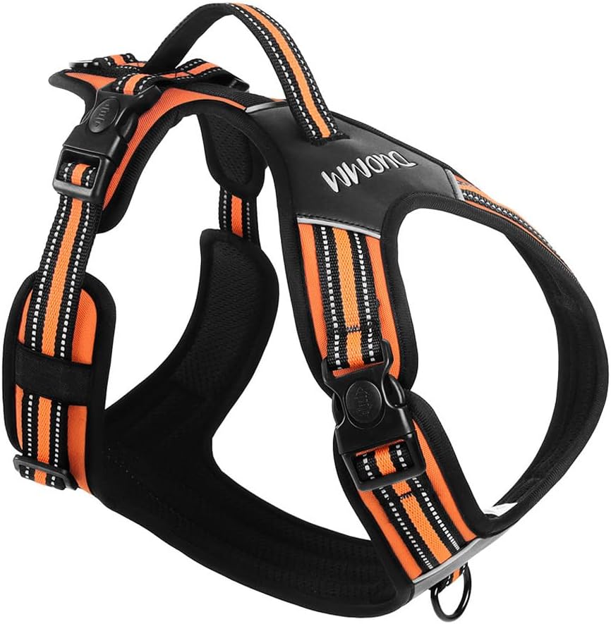 Optimized: Heavy-Duty No-Pull Tactical Dog Harness with Handle - Reflective Adjustable Military Vest for Large Dogs, Perfect for Walking, Hiking & Out