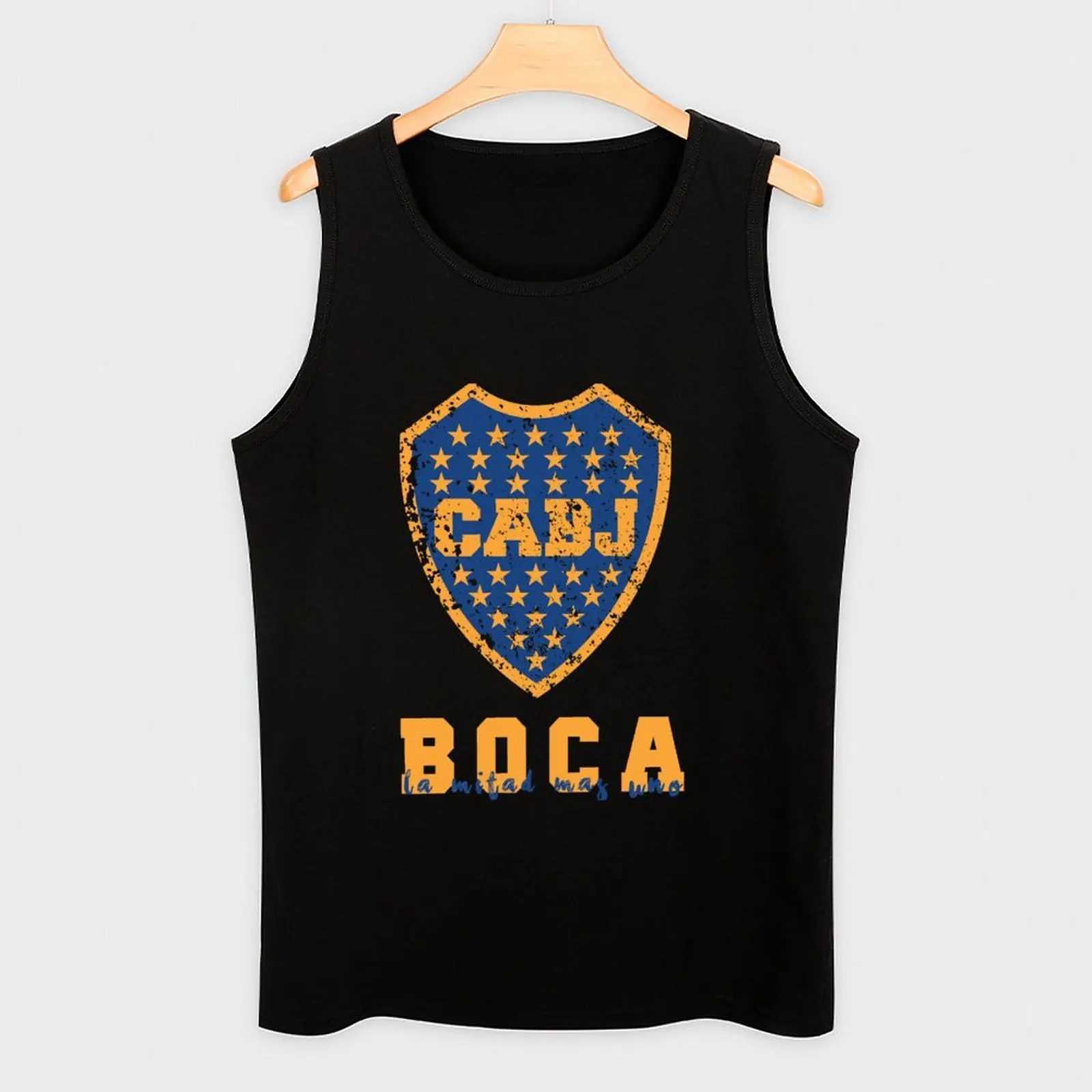 Boca Juniors Argentina Tank Top sleeveless gym shirt man fitness Gym t-shirt manT250318