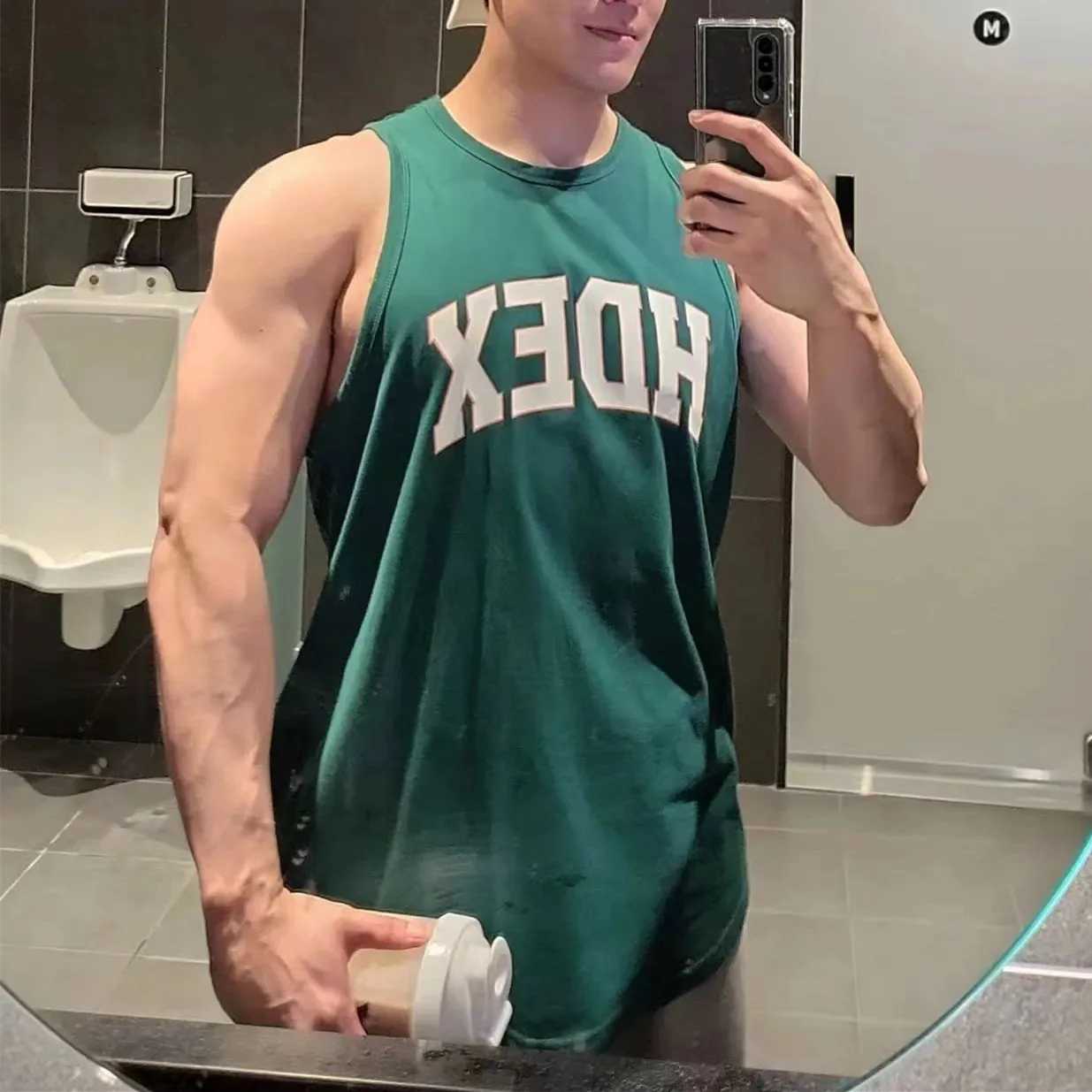 Tank Top Men Singlet Muscle Shirts Gym Basketball Tank Tops Tee Workout Clothes for MenT250318