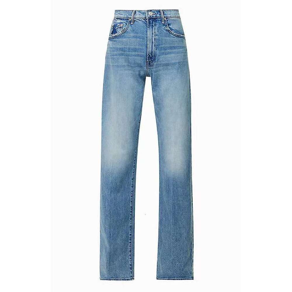 2025 Loose Retro Denim Pants High-Waisted Slightly Flared Jeans Vintage 90S Trousers Korean Clothes