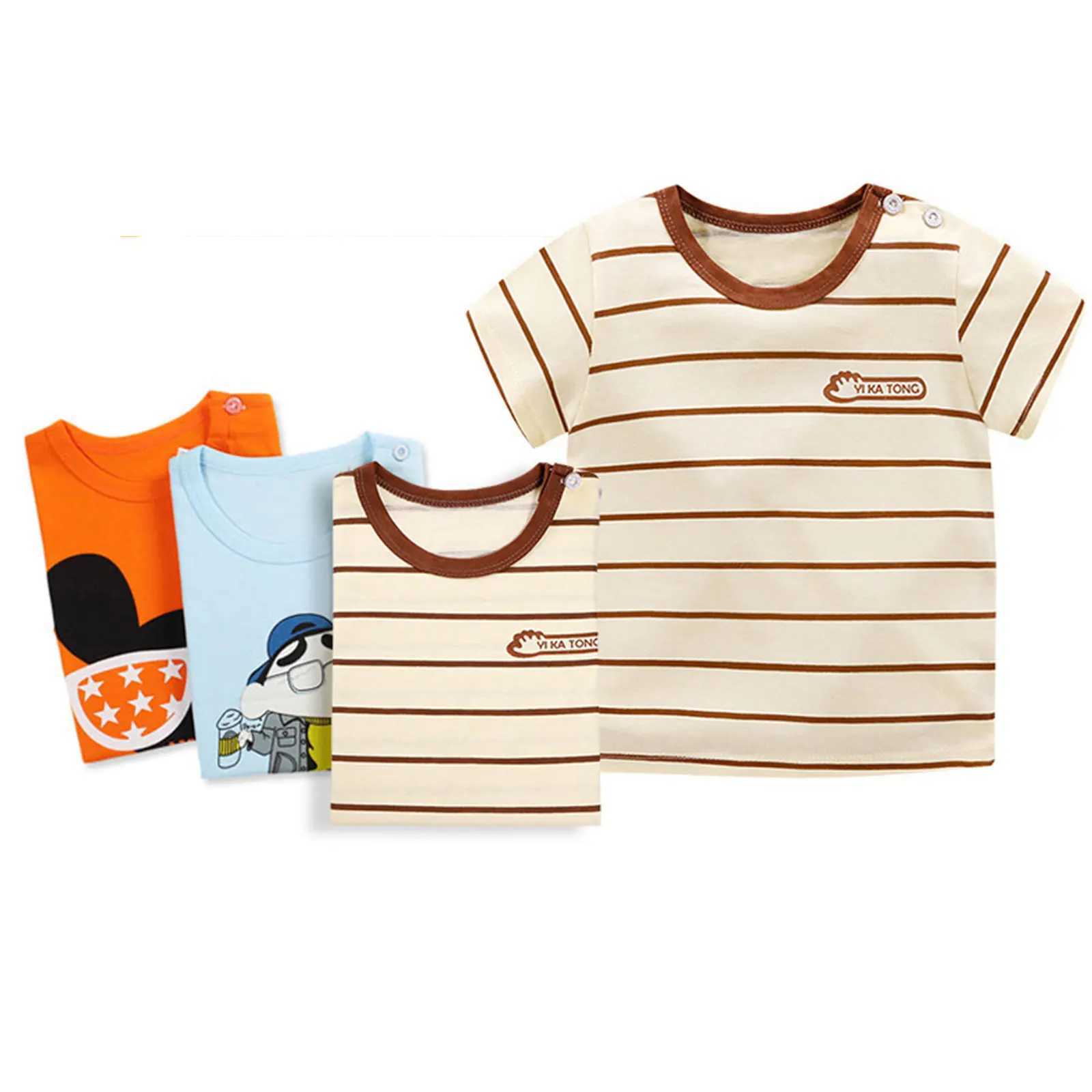 Summer Infant Newborn Baby Boys Clothes Children Clothing for Girls Kids T-Shirt Cotton Casual ClothesT250306