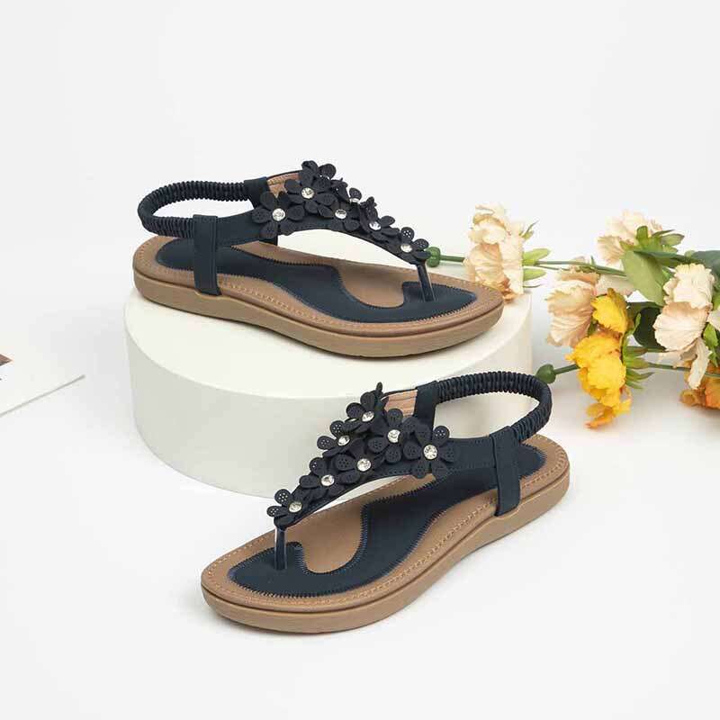 Yasirun New Bohemian Casual Water Diamond Women's Shoes Flat Sandals Wedge Fashion Women 0001