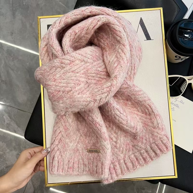 K054 Albaka Alpaca Scarf Women's Winter 2024 New Wool Blended Korean Style Trendy Student High-Quality Knitted