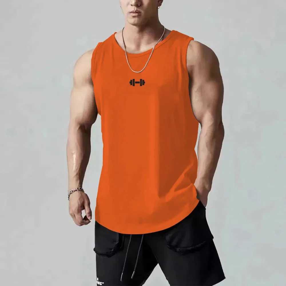 New Breathable Vest Mens Gym Sleeveless Shirt Placket Two Side Blank Fitness Clothing Quick Dry Sportswear Muscle Tank TopsT250318
