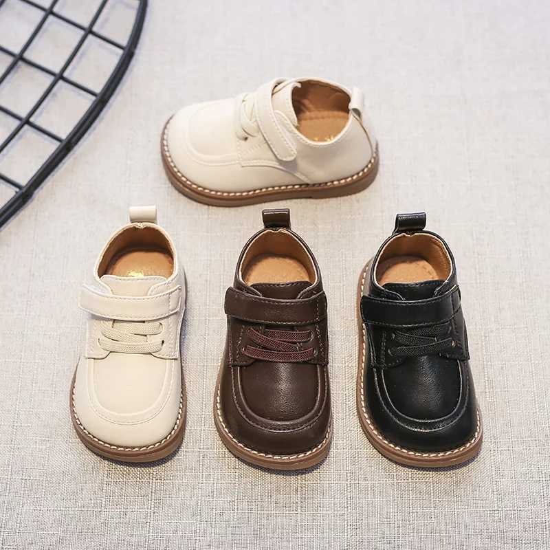 0-6 Years Children Oxfords Kids Soft PU Leather Shoes Spring Autumn Baby Toddler Shoes Boys Girls School Shoes BrownBlackBeigeT250306