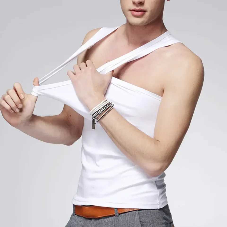 Mens Vests Tank Top Gym Muscle Summer Training Plain Sleeveless T ShirtT250318