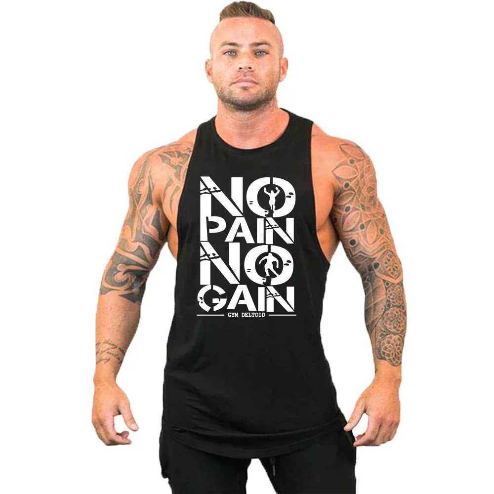 New Fashion Pure Cotton Sleeveless Shirt Vest Mens Fitness Shirt Mens Undershirt Bodybuilding Exercise Fitness Vest Fitness MeT250318
