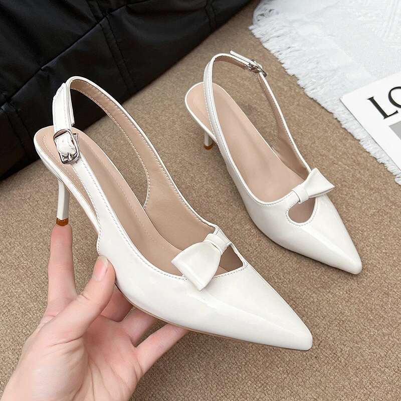 Gladiator 2025 Summer Low Heel Women Sandals Fashion Pointed Toe Dress Street Style Pumps atos De Mujer