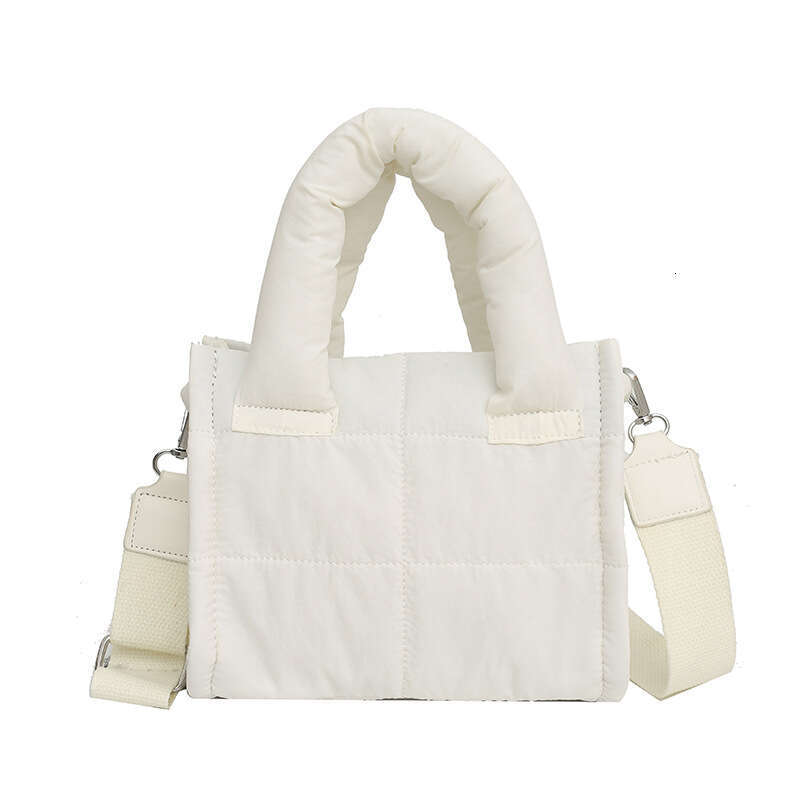 New Tote Women, Lightweight Down Cotton Handbag, Korean Edition Mini Single Cross Shoulder Small Square Bag For Women