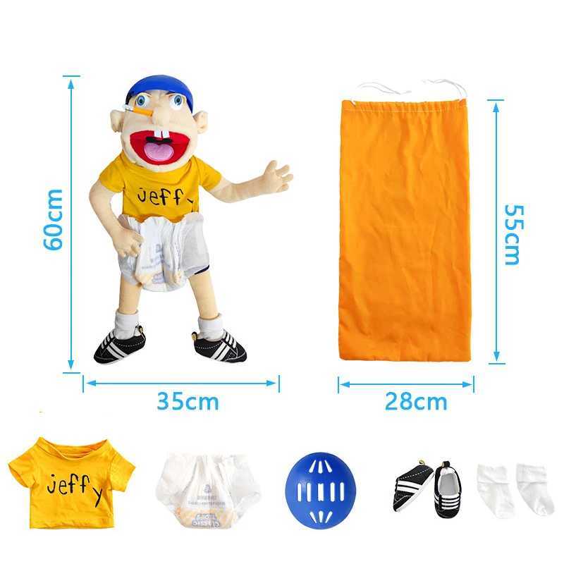 Jeffy Family Hand Puppet Pet Booger Feebee Rocker Zombie Mom and Dad Chef Price Police Junior Joseph Cody Penolope Open Mouth Muppet W250306