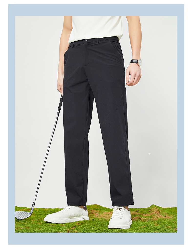 Men's Golf Brand Ice Silk Pants Summer New Korean Edition Trendy Casual Sports Youth Quick Dry Thin Long tracksuit