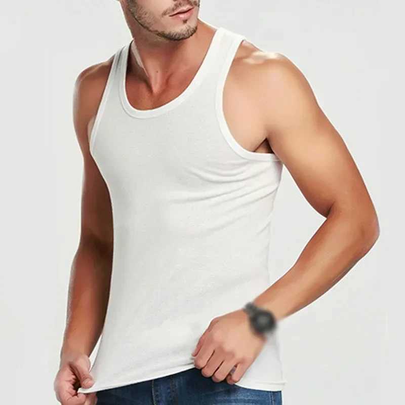 Cotton Mens A-Shirt TankTop Undershirt Mens Ribbed Soft T-Shirt TankTop Undershirt A-Shirt Comfortable FashionT250318