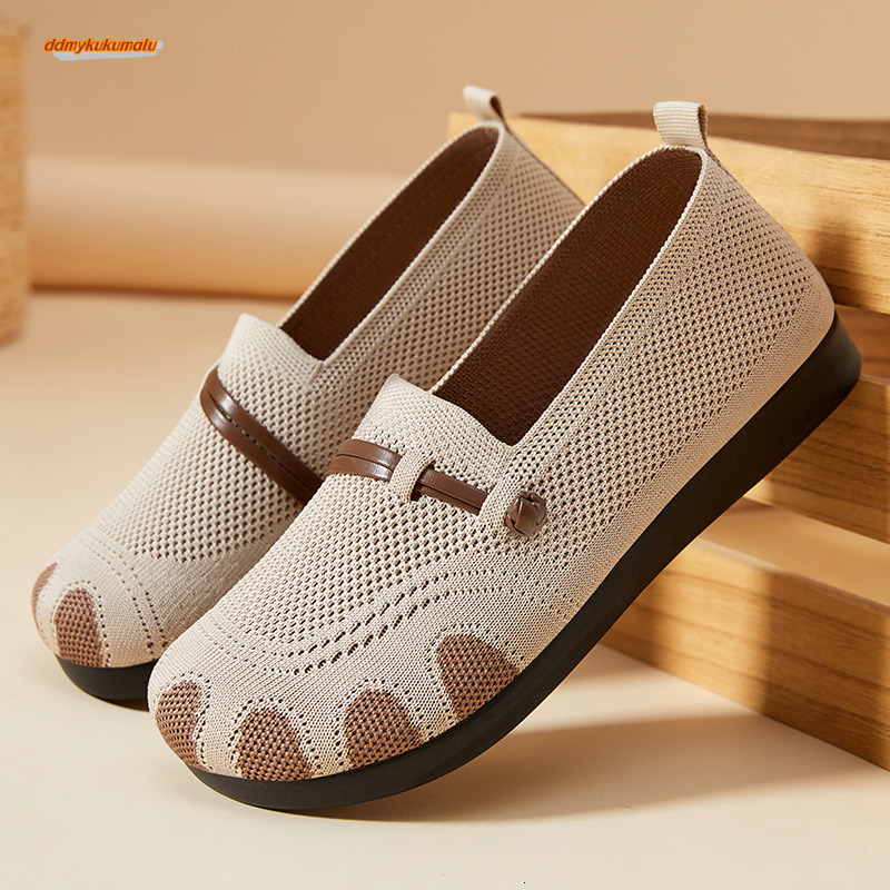Spring 2025 New Single Temu Women's Elderly Casual Soft soled Mother's Shoes #ddmykukumalu