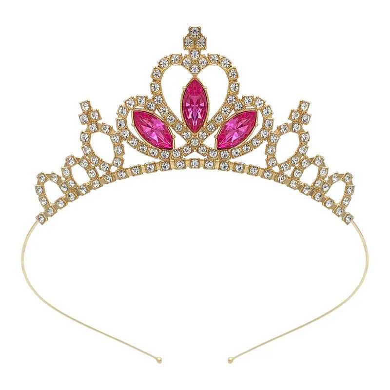Kids Rhinestone Tiara Princess band for Girls Birthday Accessories Bridal Crystal Crown Tiara Wedding Hair Jewelry X250306