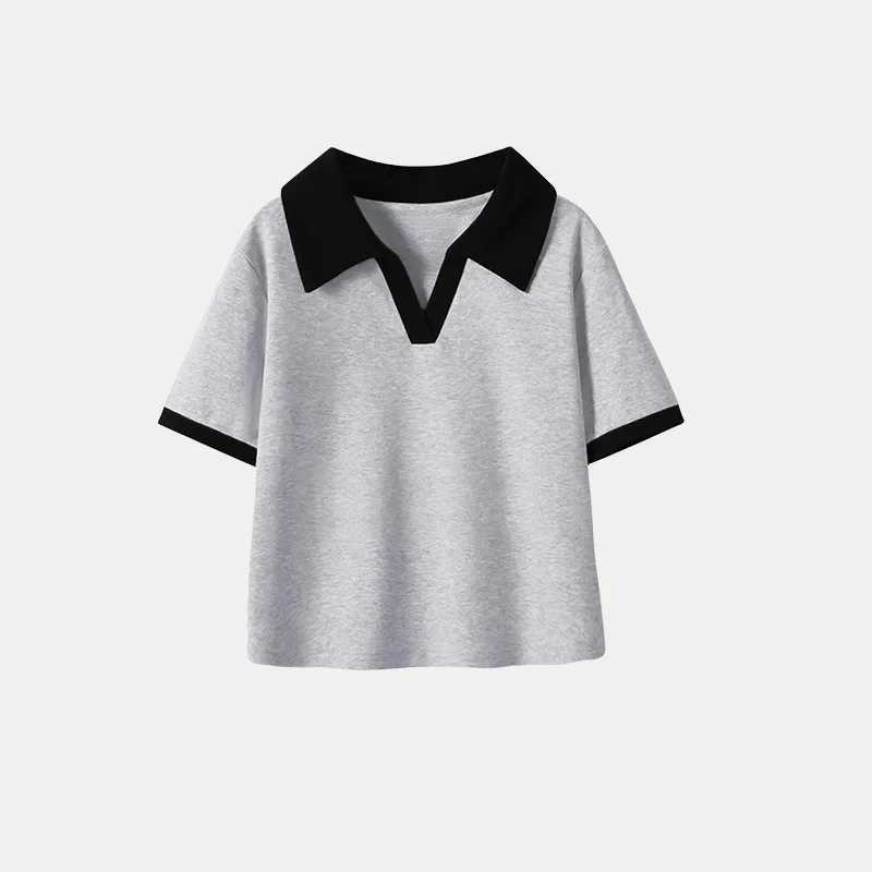 Summer Girls Polo Shirts Short-sleeve Tops for Kids Fashion Children T-shirts Teenager School Tees Baby Outfits Clothing 1-10TT250306