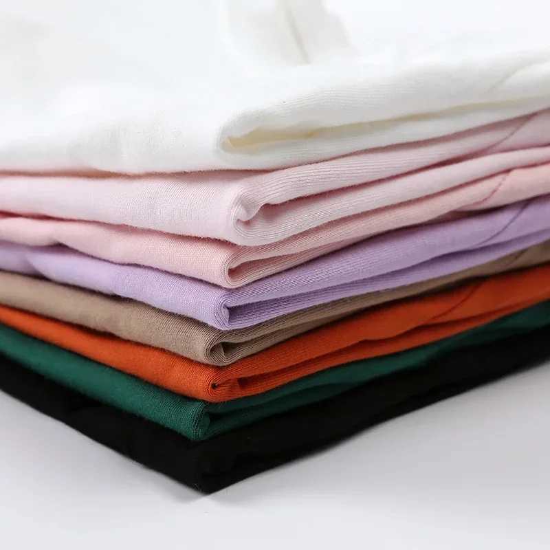 2025 Summer Kids Boys Girls T-shirt Solid Cotton Breathable Teenager Short Children Casual Shirt For 12M-9T Baby Korean Top T250603