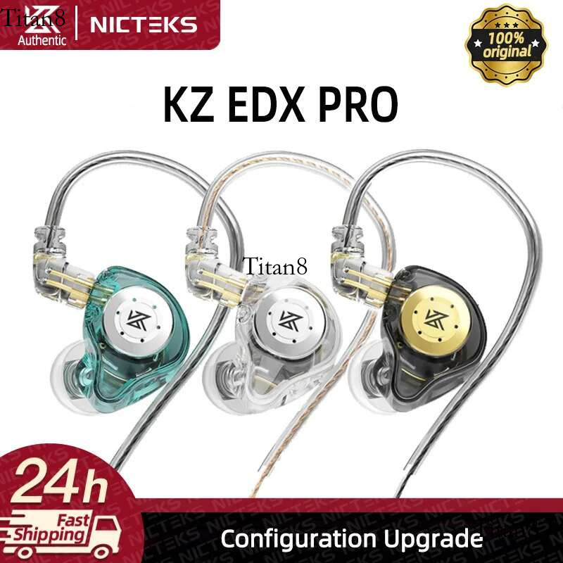 KZ EDX Pro Dynamic Wired Earphones HIFI Bass Music Earbuds In Ear Sport Headphones Detachable Cable Stereo Gaming Headset