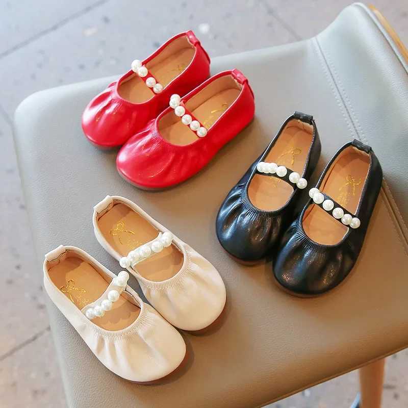 Spring Children Soft PU Shoes Girls Diamond Mary Jane Princess Flats Baby Toddler Student Casual Shoes 21-36T250306