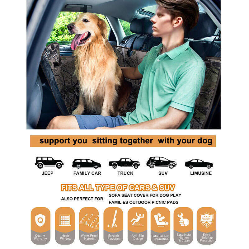 Production of new multifunctional kennel anti dirt and waterproof cars, dog mats for rear seat pet cars