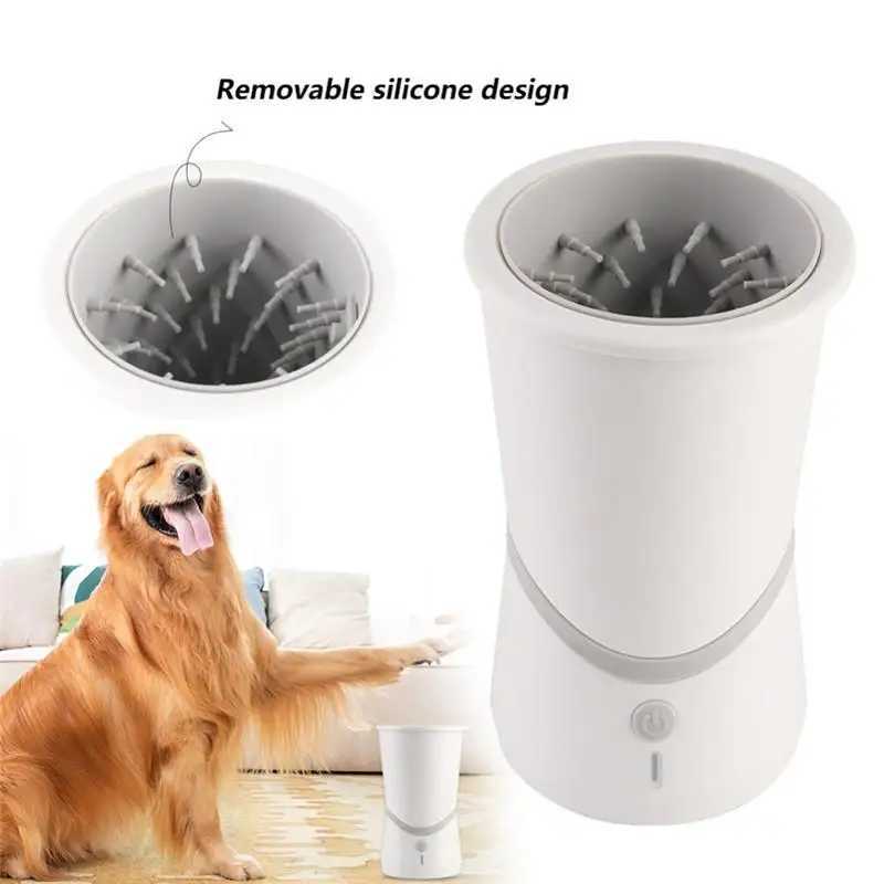 Automatic Dog Paws Cleaner Pet Foot Washer Cup Portable Paw Cleaner for Small and Medium-Sized Dogs Silicone Dog Paw Cleaner Cup M250306