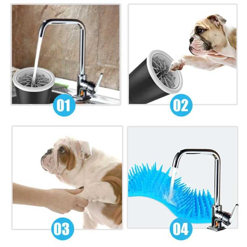 Pet Foot Cleaning Cup Quickly Wash Silicone Dog Cat Washer Paw Cleaner 3.7V Automatic Electric Portable Pet Supplies Accessories M250306