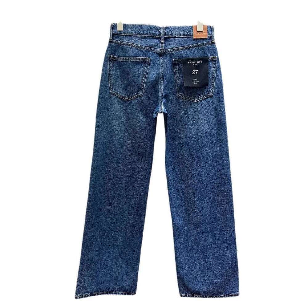 2025 Women's Jeans Fashion Leisure High-Waisted Straight Denim Pants