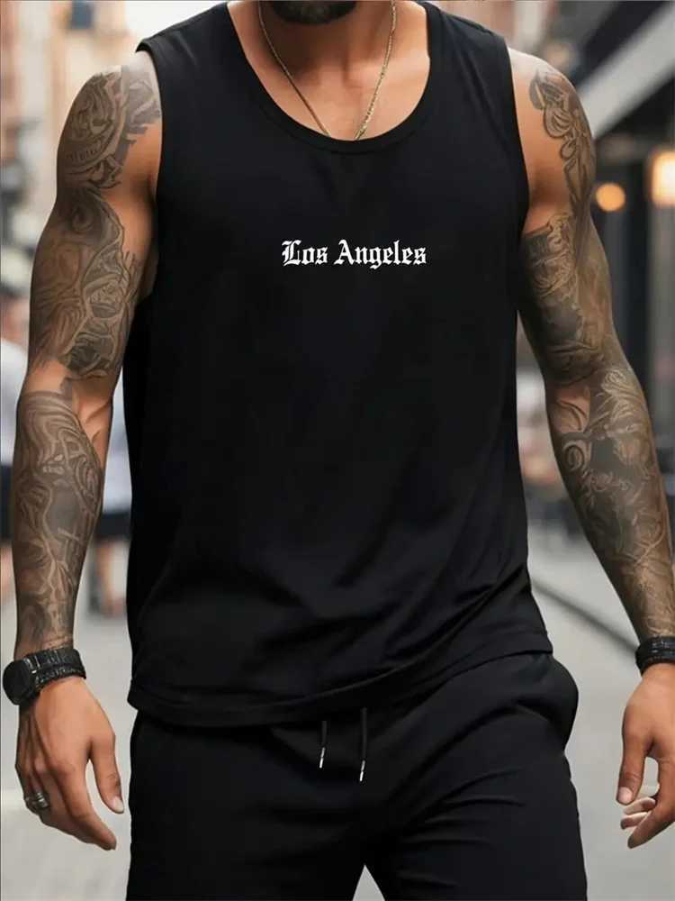 New Mens Outdoor Casual T-Shirt Gym Exercise Sleeveless Shirt Mens Summer Loose Undershirt Running Vest Fashion Casual ClothingT250318